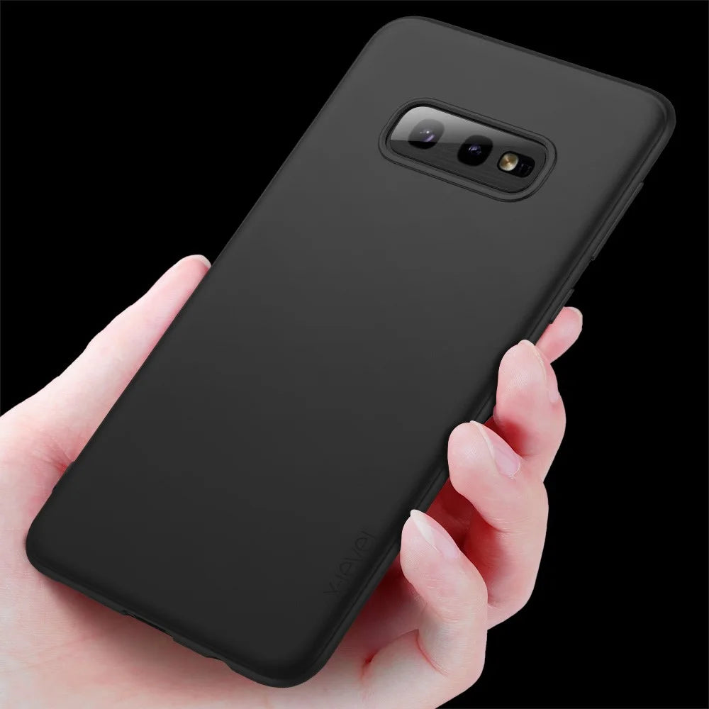 X-LEVEL Guardian Series Matte TPU Protection Case for Samsung Galaxy S10e - Black - 2