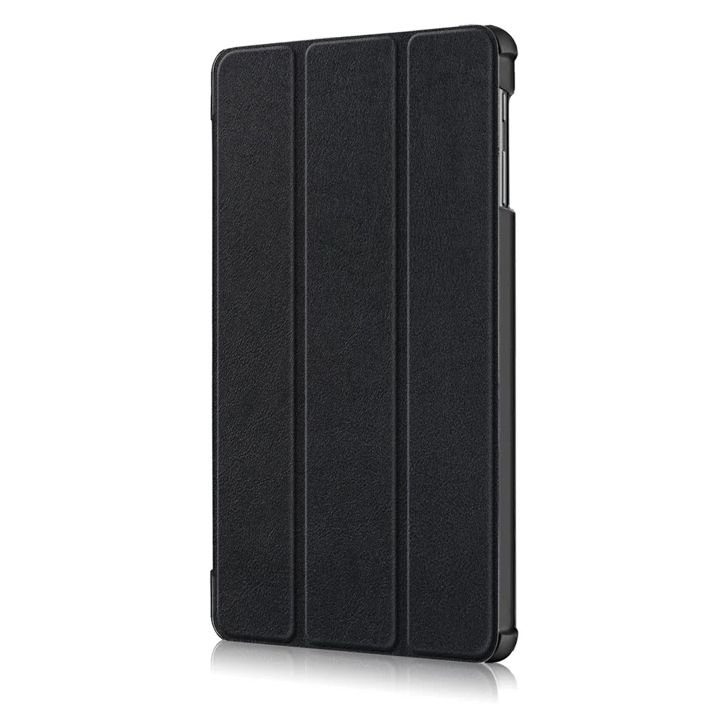 Lightweight Tri-Fold Stand PU Leather Hard Shell Protective Tablet Cover for Samsung Galaxy TAB A 10.1 2019 SM-T510/SM-T515 - Black - 4