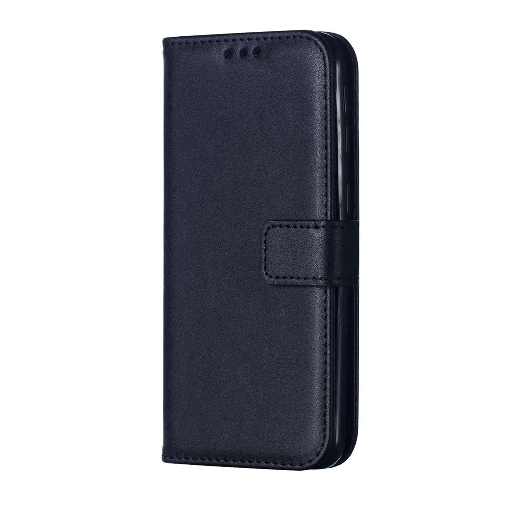 Wallet Stand Leather Case Accessory for Samsung Galaxy A40 - Black - 4