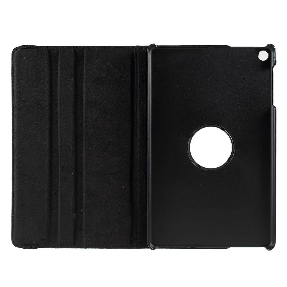 For Samsung Galaxy TAB A 10.1 (2019) SM-T510 / SM-T515 Litchi Texture Leather Tablet Cover with 360-Degree Rotation Multi-Angle Supporting - Black - 7