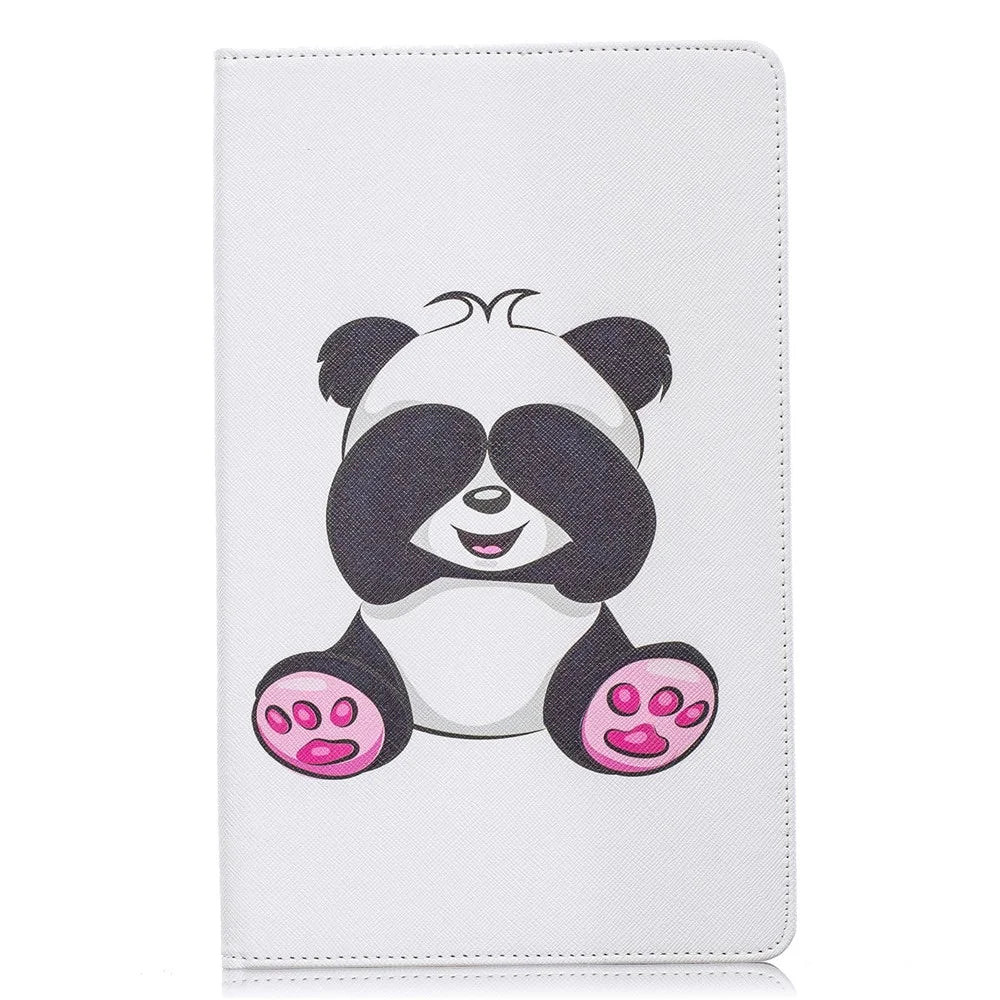 Pattern Printing Wallet Stand Leather Case for Samsung Galaxy Tab A 10.1 (2019) T510 - Adorable Panda - 2