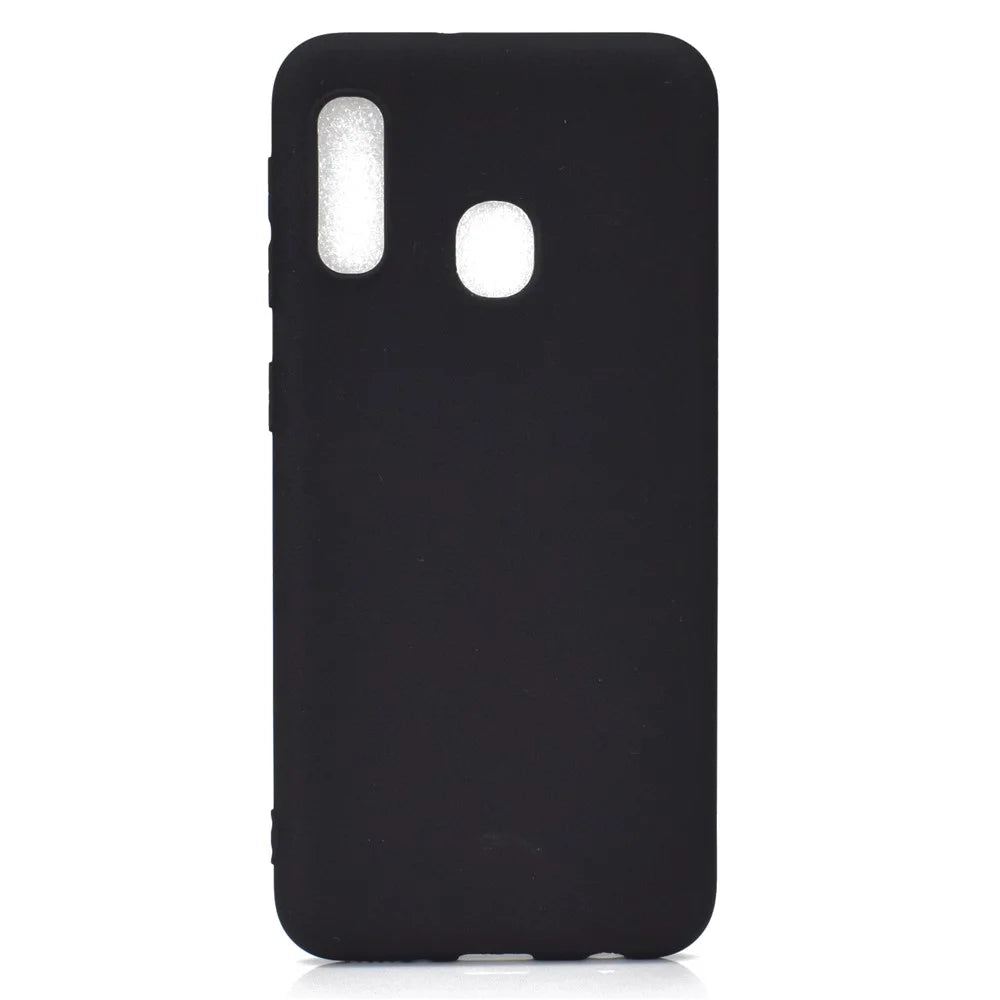 Soft Frosted TPU Case for Samsung Galaxy A20e - Black - 2