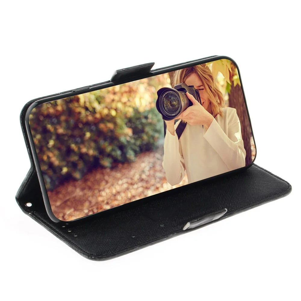 Pattern Printing Light Spot Decor Leather Wallet Stand Case for Samsung Galaxy A20e - Panda Pattern - 6