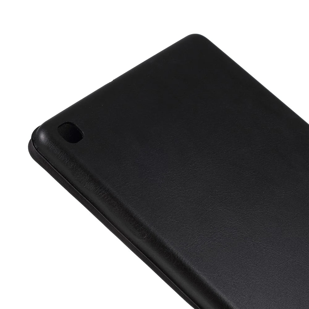 Tri-fold Leather Stand Case for Samsung Galaxy Tab S5e SM-T720 - Black - 4