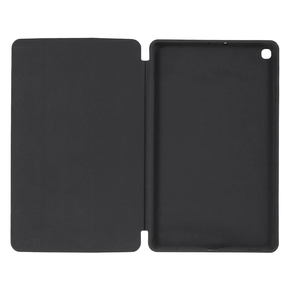 Tri-fold Leather Stand Case for Samsung Galaxy Tab S5e SM-T720 - Black - 5