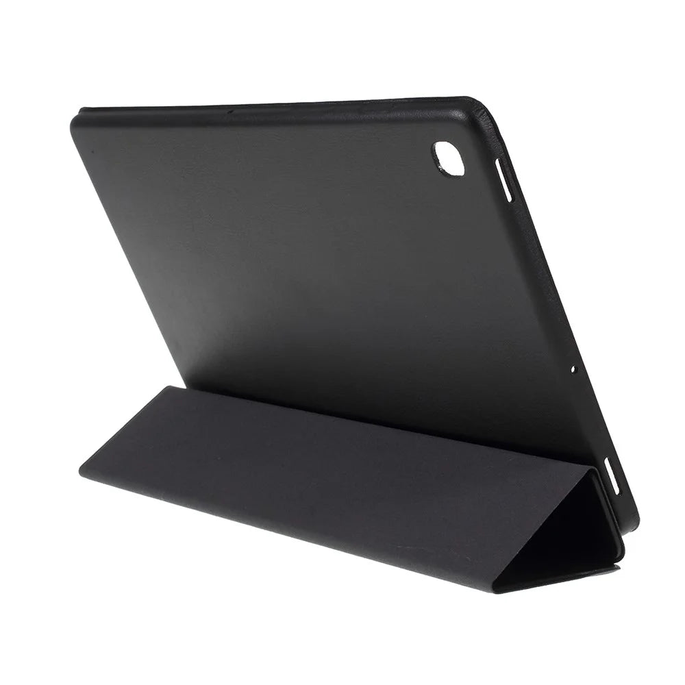 Tri-fold Leather Stand Case for Samsung Galaxy Tab S5e SM-T720 - Black - 6