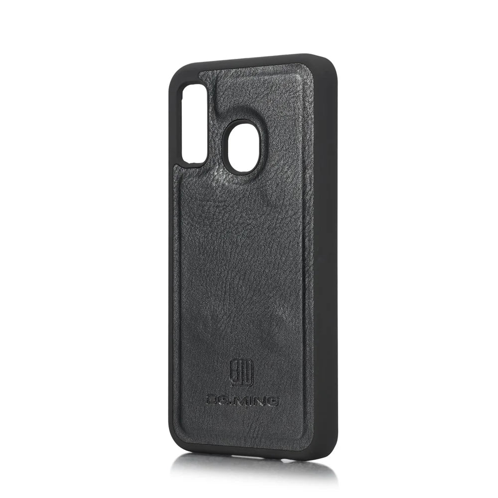 DG.MING For Samsung Galaxy A40 Wallet Phone Case Detachable Case Shockproof Shell Flip Protective Cover - Black - 5