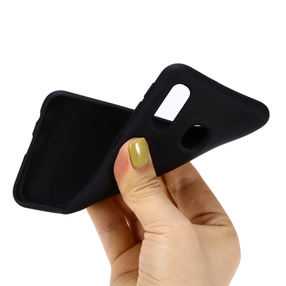 Liquid Silicone Case for Samsung Galaxy A20e - Black - 4