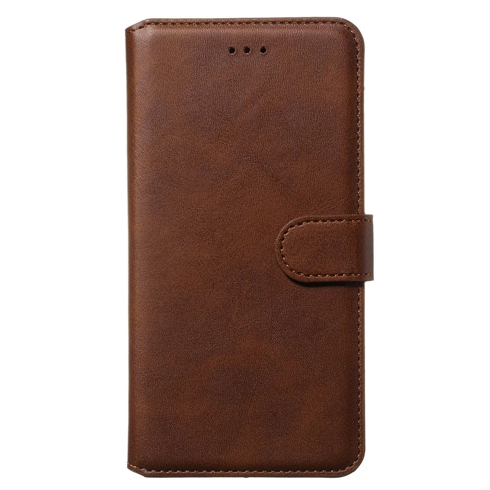 Classic Wallet Leather Stand Phone Protective Cover for Samsung Galaxy A40 - Brown - 2