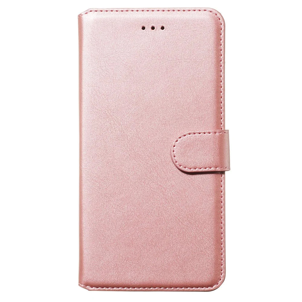 Classic Wallet Leather Stand Mobile Phone Casing for Samsung Galaxy A70/A70s - Rose Gold - 2