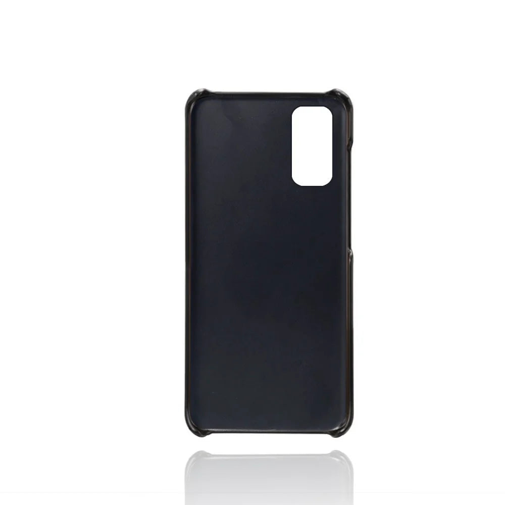 PU Leather Coated Hard PC Shell for Samsung Galaxy S20 Ultra - Black - 2
