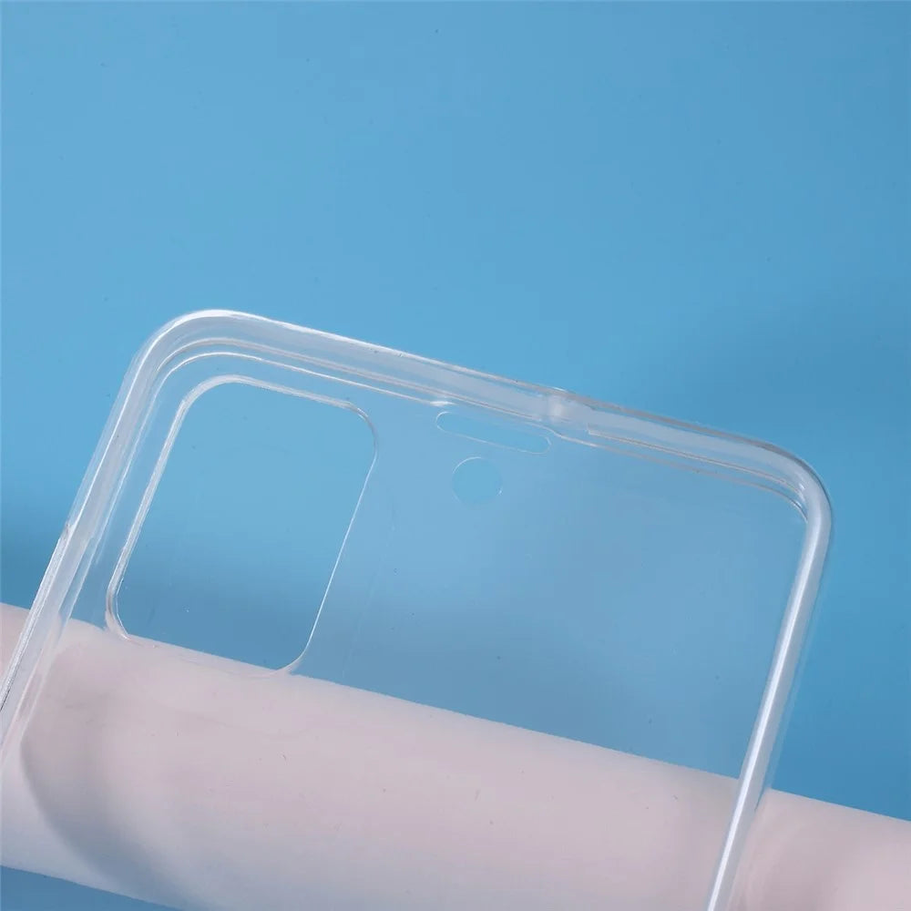 Full Coverage Clear Phone Shell PET+TPU+Acrylic Case for Samsung Galaxy A51 - 4