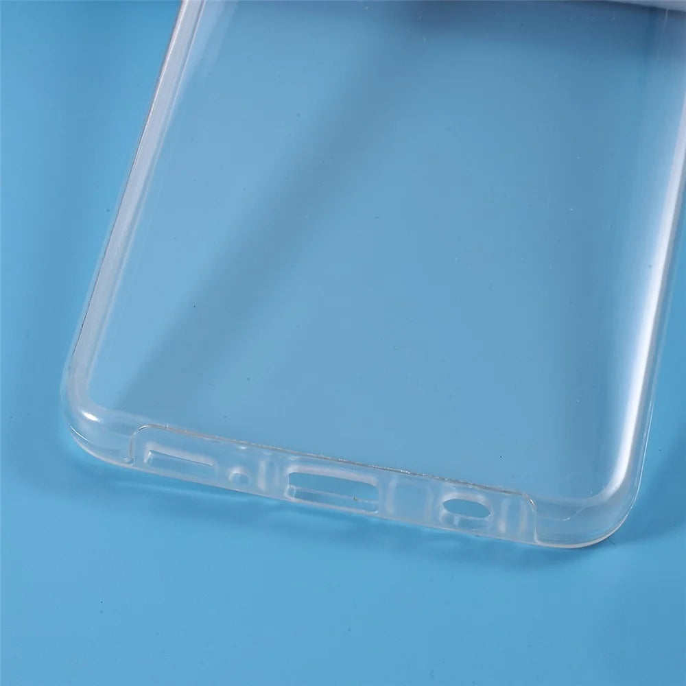 Full Coverage Clear Phone Shell PET+TPU+Acrylic Case for Samsung Galaxy A51 - 5