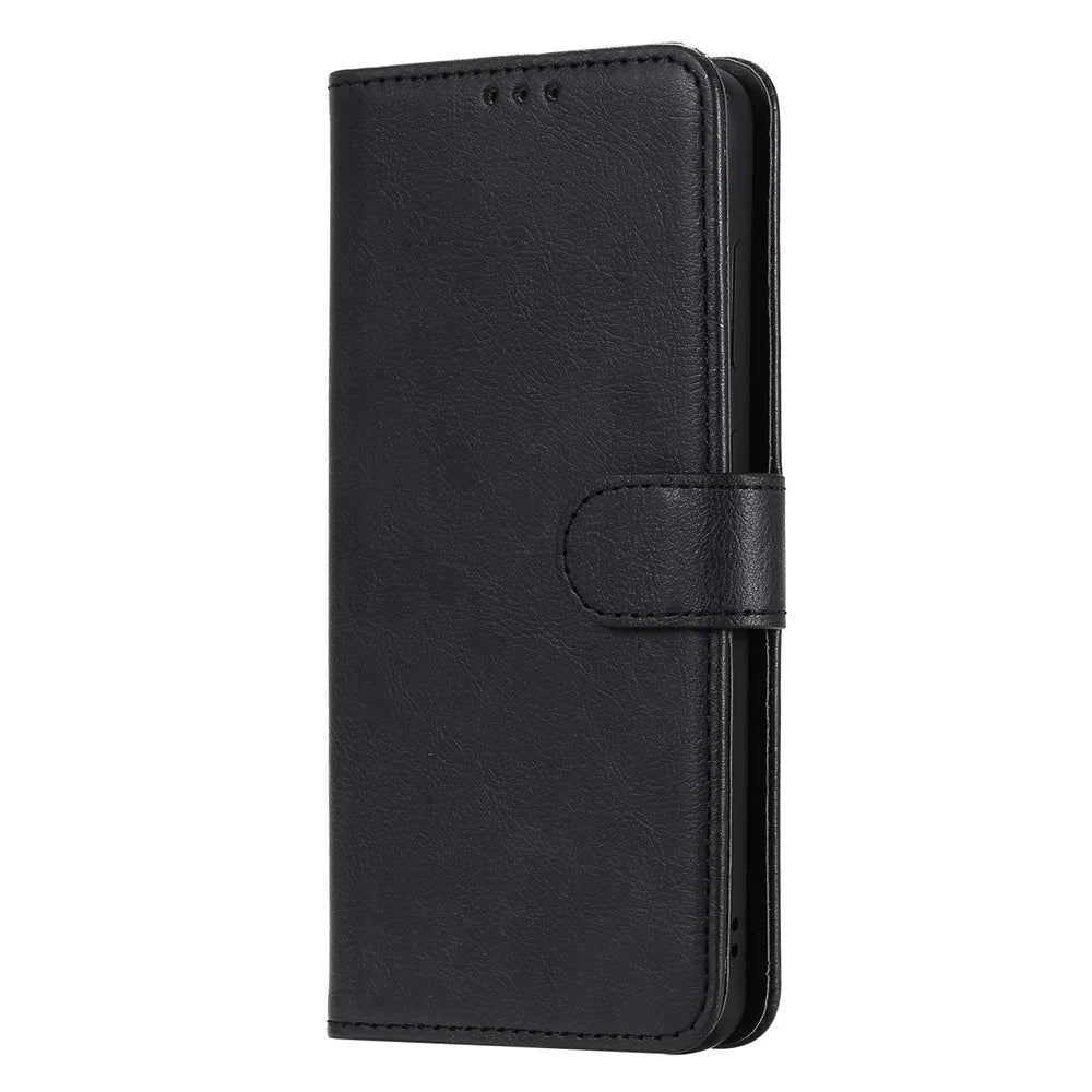 For Samsung Galaxy S20 4G / S20 5G Case 2 in 1 Detachable Magnetic Leather Wallet Mobile Cover with Strap - Black - 2