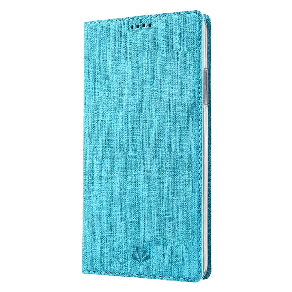 VILI DMX Cross Skin Leather Shell Case for Samsung Galaxy A81/Note 10 Lite - Blue - 3