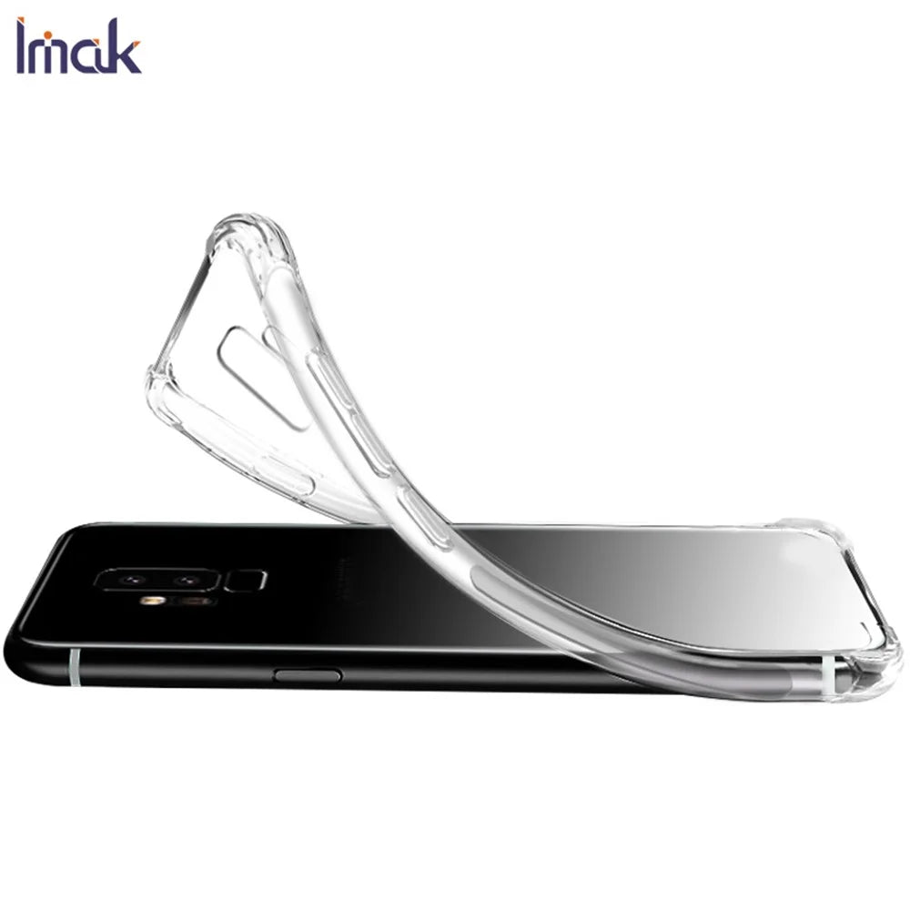 IMAK Anti-drop Soft TPU Phone Cover with Screen Protective Film for Samsung Galaxy A71 - Transparent - 2
