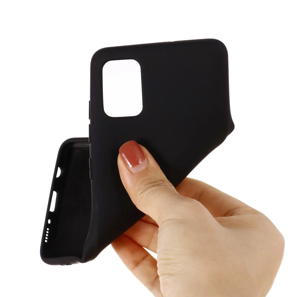 Shockproof Liquid Silicone Cover Phone Case for Samsung Galaxy A41 (Global Version) - Black - 4