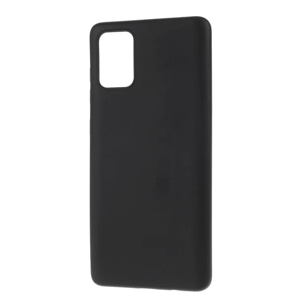X-LEVEL Dynamic Series Liquid Silicone Soft Cover Phone Shell for Samsung Galaxy A71 SM-A715 - Black - 2