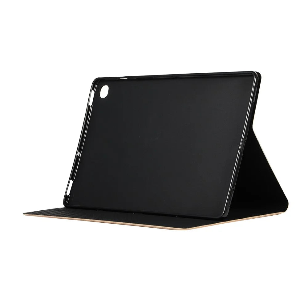 PU Leather Stand Tablet Protective Case for Samsung Galaxy Tab S6 Lite (2020) P610 P615 / (2022) / (2024) - Gold - 4