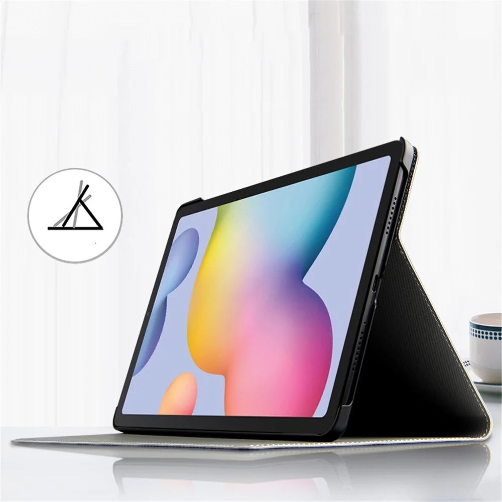 Ultra-thin Deer Pattern PU Leather + PC Tablet Protective Cover for Samsung Galaxy Tab S6 Lite (2020) P610 P615 / (2022) / (2024) - Grey - 2