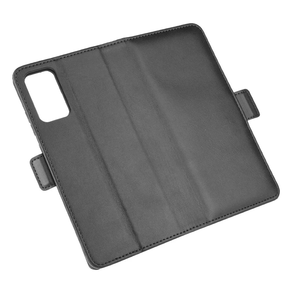 Magnet Adsorption Leather Wallet Stand Phone Case for Samsung Galaxy Note20 / Note20 5G - Black - 2