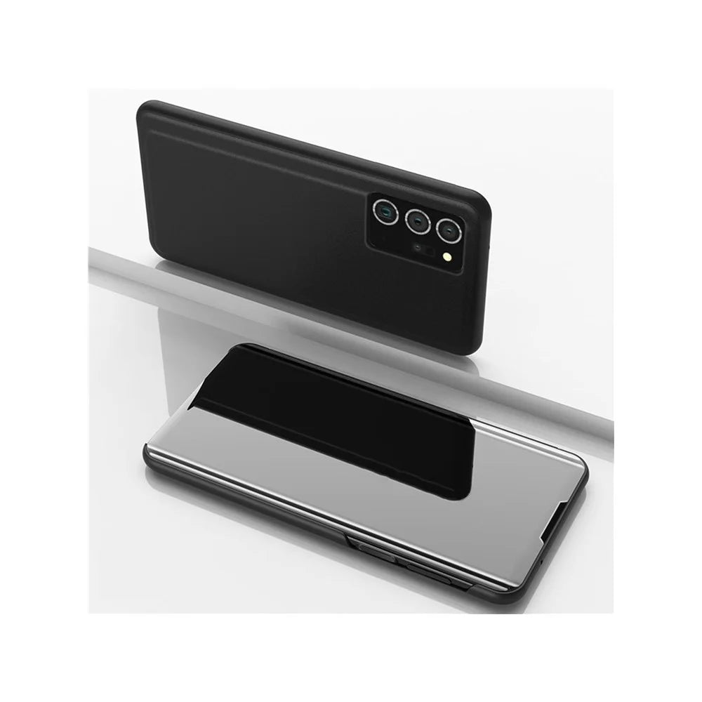 For Samsung Galaxy Note20 Ultra / Note20 Ultra 5G Flip Leather Cover with Stand Full Body Protective Phone Case - Black - 1