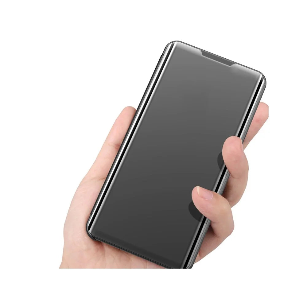 For Samsung Galaxy A21s Flip Leather Cover with Stand Full Body Protective Phone Case - Black - 2