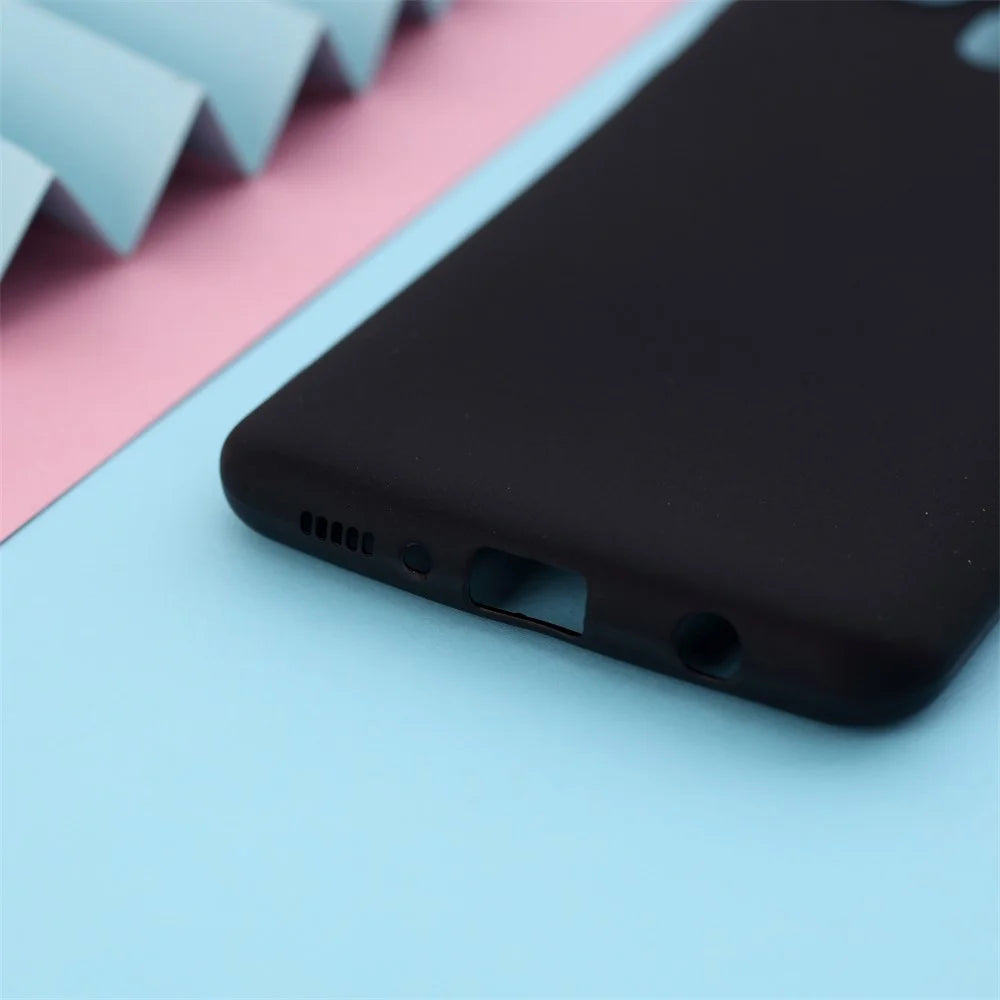 For Samsung Galaxy A21s Matte TPU Cover Anti-Scratch Slim Fit Flexible Phone Case - Black - 4
