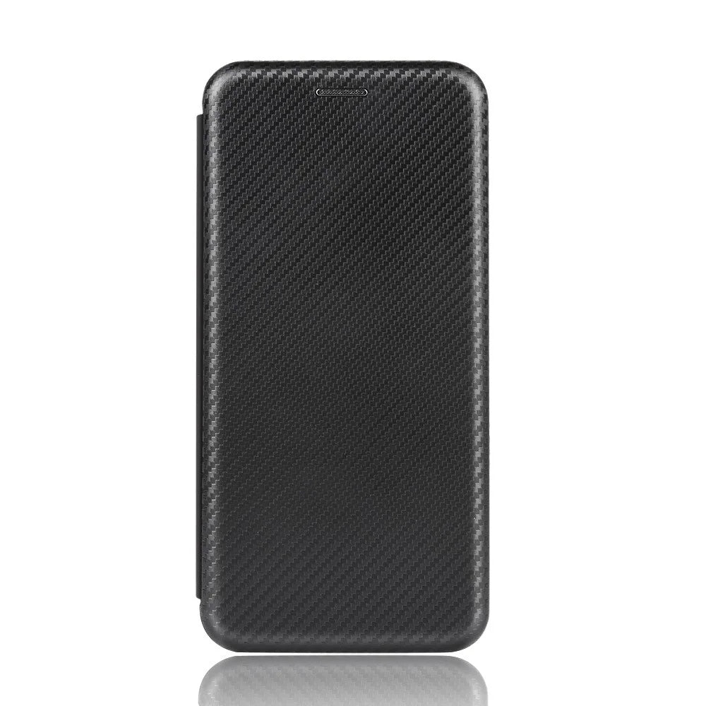 Carbon Fiber Texture Leather Auto-absorbed Shell for Samsung Galaxy Xcover Pro - Black - 3