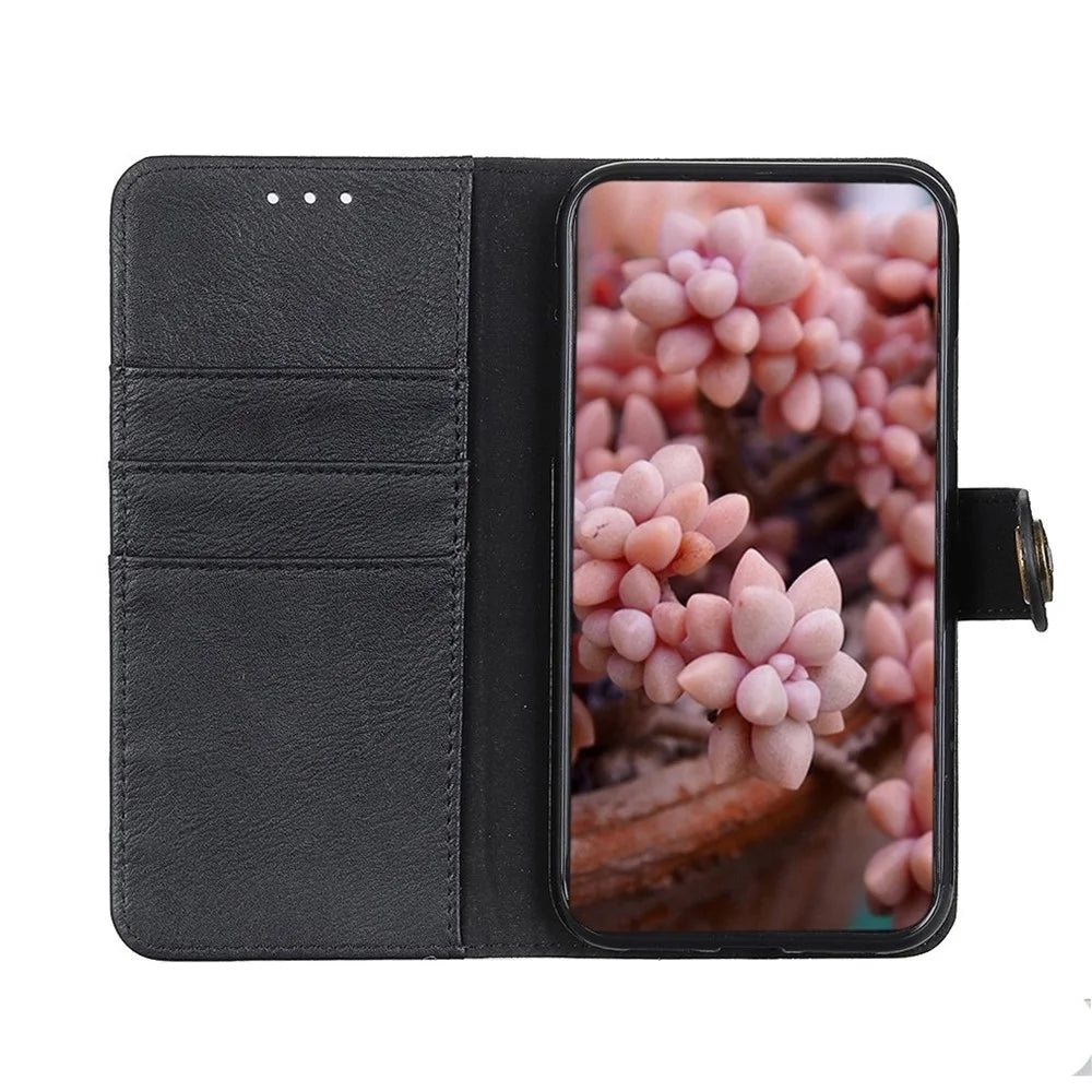 KHAZNEH Wallet Leather Cover for Samsung Galaxy S20 FE 4G/5G/S20 Lite/S20 FE 2022 - Black - 2