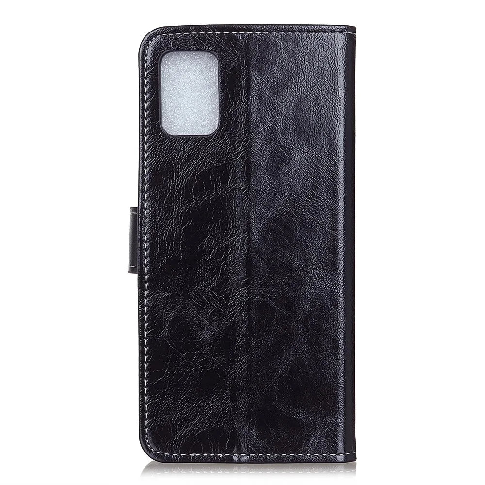 Crazy Horse Leather with Wallet Shell for Samsung Galaxy S20 FE/S20 Fan Edition/S20 FE 5G/S20 Fan Edition 5G/S20 Lite/S20 Lite - Black - 2