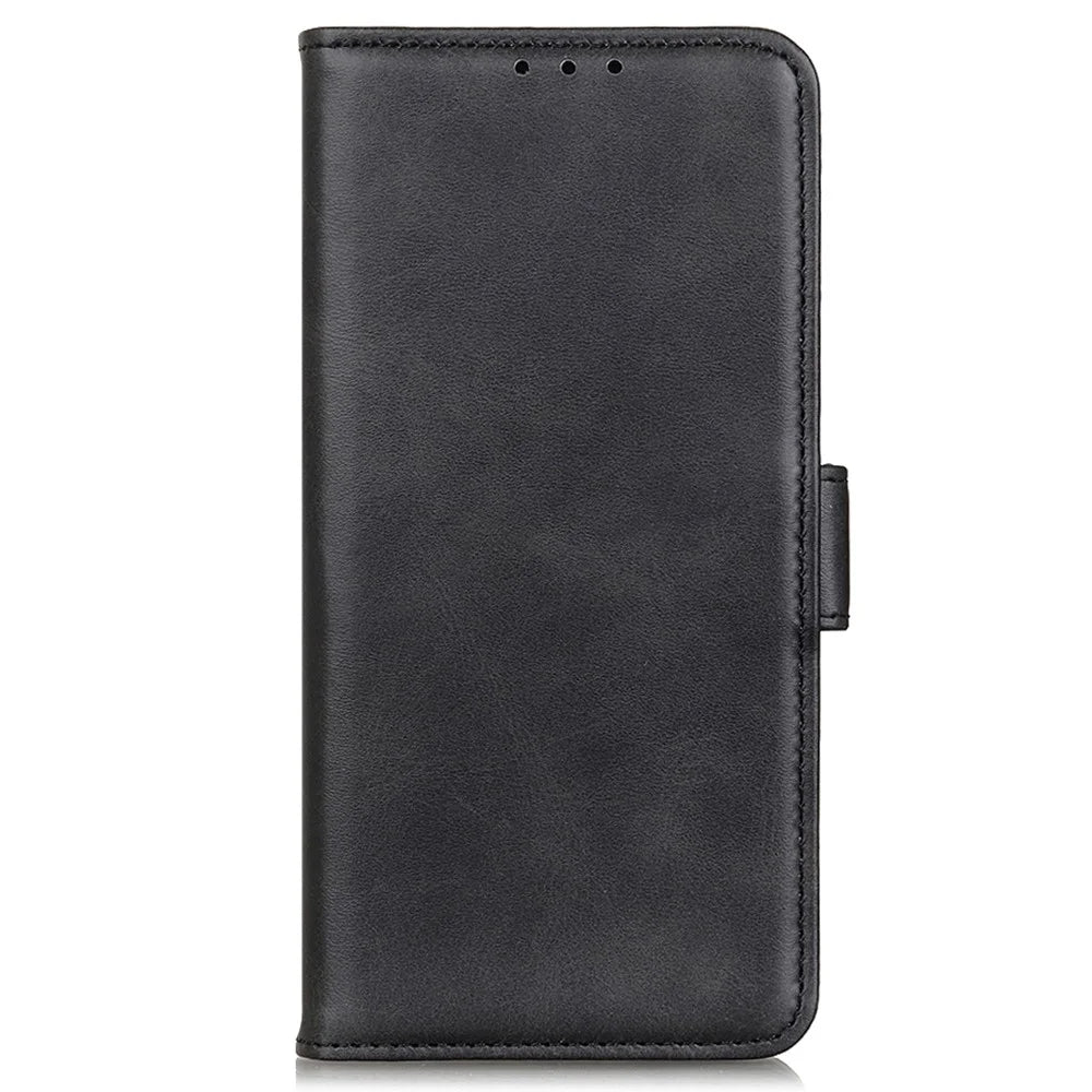 Anti-scratch Shockproof Magnetic Clasp Leather Phone Case Shell for Samsung Galaxy S20 FE 4G/5G/S20 Lite/S20 FE 2022 - Black - 7