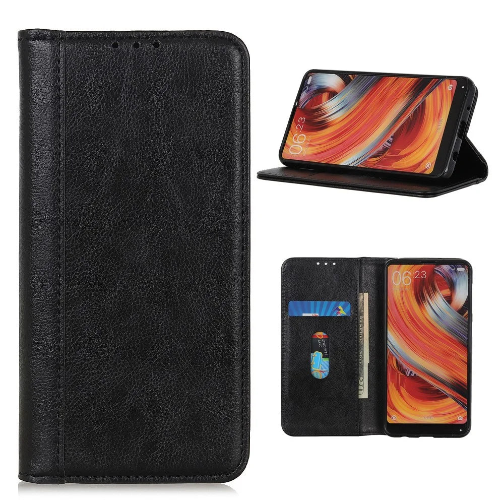 Auto-absorbed Litchi Skin Split Leather Cover for Samsung Galaxy S20 FE/S20 Fan Edition/S20 FE 5G/S20 Fan Edition 5G/S20 Lite/ S20 Fan Edition - Black - 1