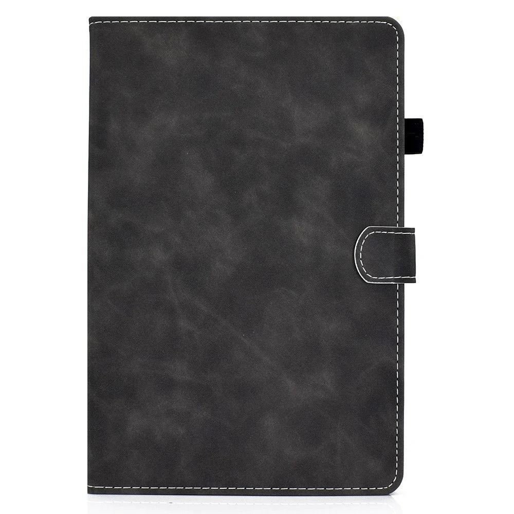 Solid Color Leather Tablet Protective Shell for Samsung Galaxy Tab S7 T870 / S8 - Black - 2