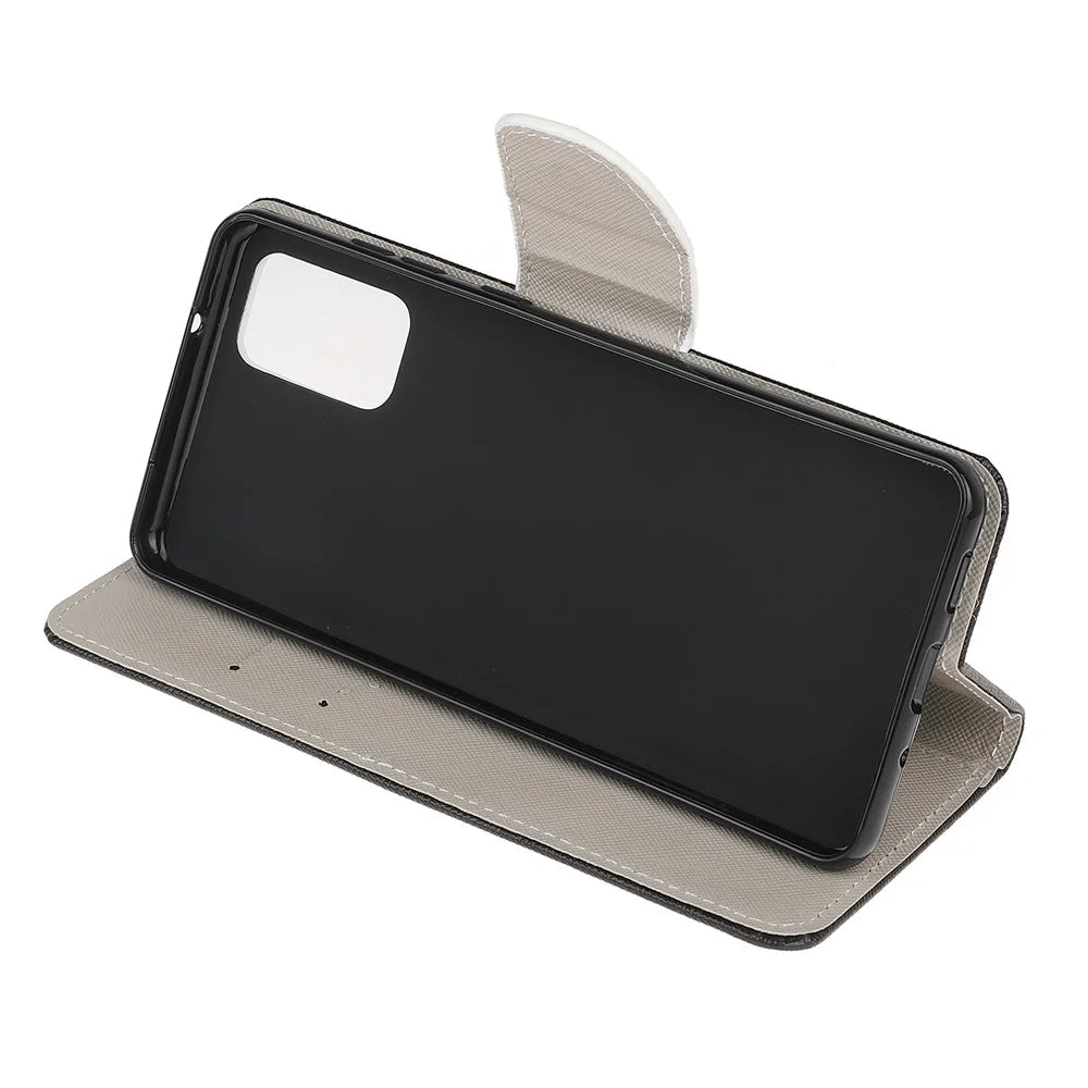 Patterned Cross Texture Leather Protector Wallet Case for Samsung Galaxy S20 Lite/S20 Fan Edition - Don't Touch My Phone - 5