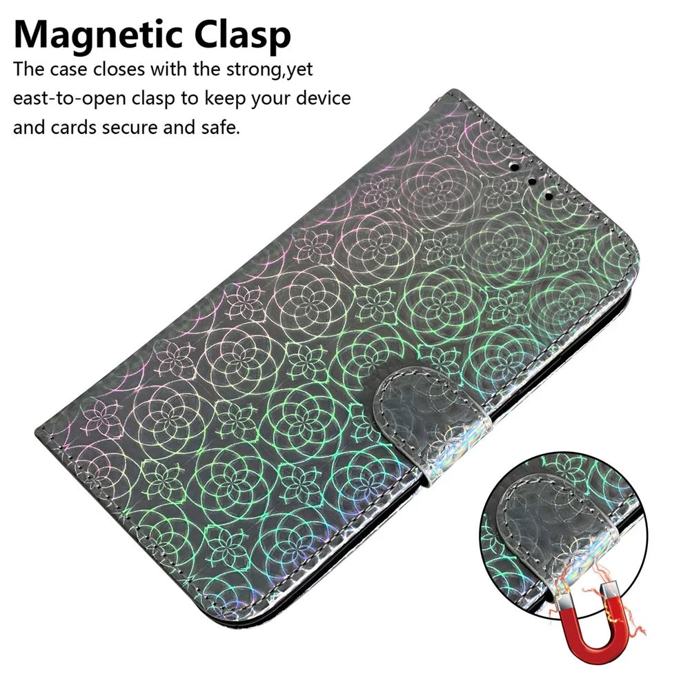 Flower Pattern Magnetic Leather Stand Case for Samsung Galaxy S20 FE/S20 Fan Edition/S20 FE 5G/S20 Fan Edition 5G/S20 Lite/S20 FE 2022 - Grey - 3