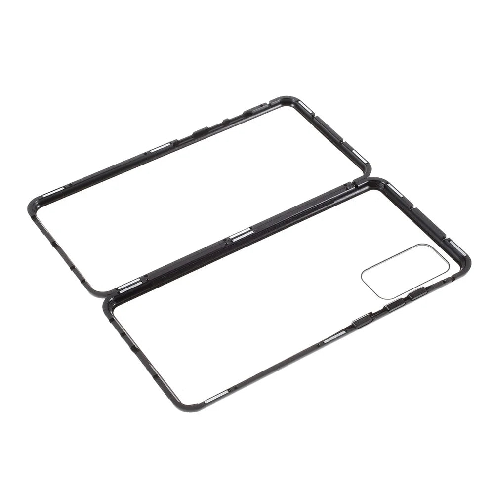 Cover for Samsung Galaxy S20 FE/S20 Fan Edition/S20 FE 5G/S20 Fan Edition 5G/S20 Lite/S20 FE 2022, All-inclusive Detachable Metal + Two-sided Tempered Glass Case (No Fingerprint Unlocked) - Black - 1