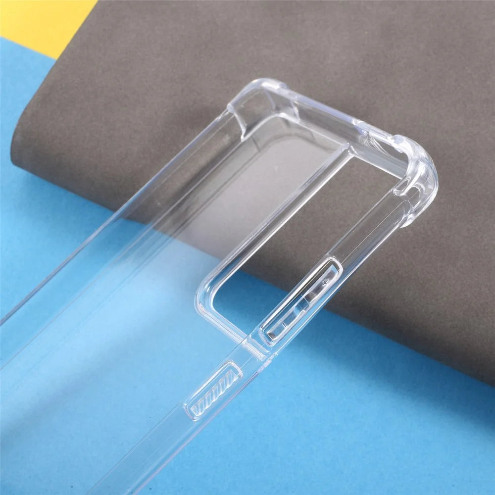 Shockproof Clear Acrylic Back + TPU Edge Combo Case for Samsung Galaxy S21 Ultra - 6