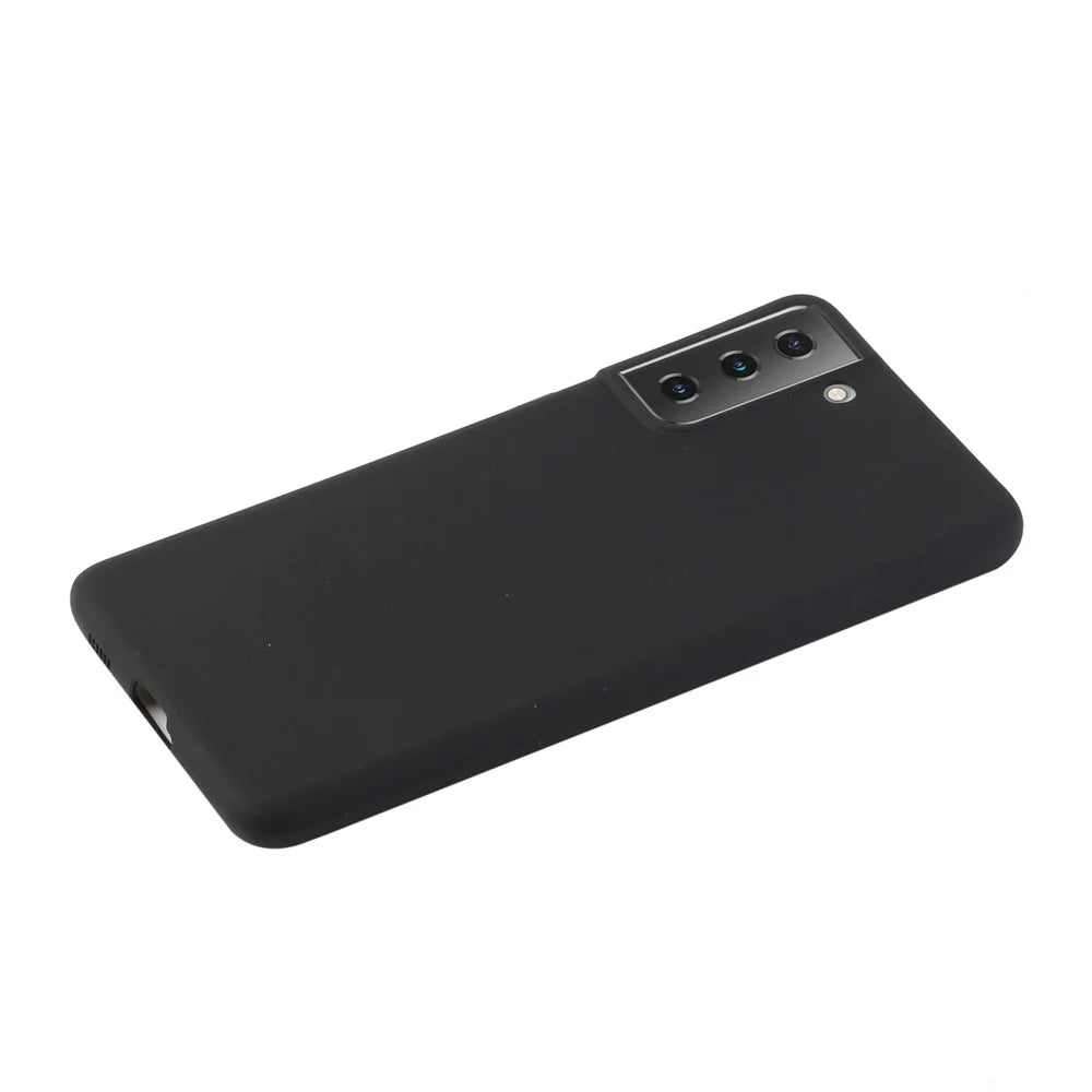 Candy Color Soft TPU Phone Shell for Samsung Galaxy S21+ 5G - Black - 2