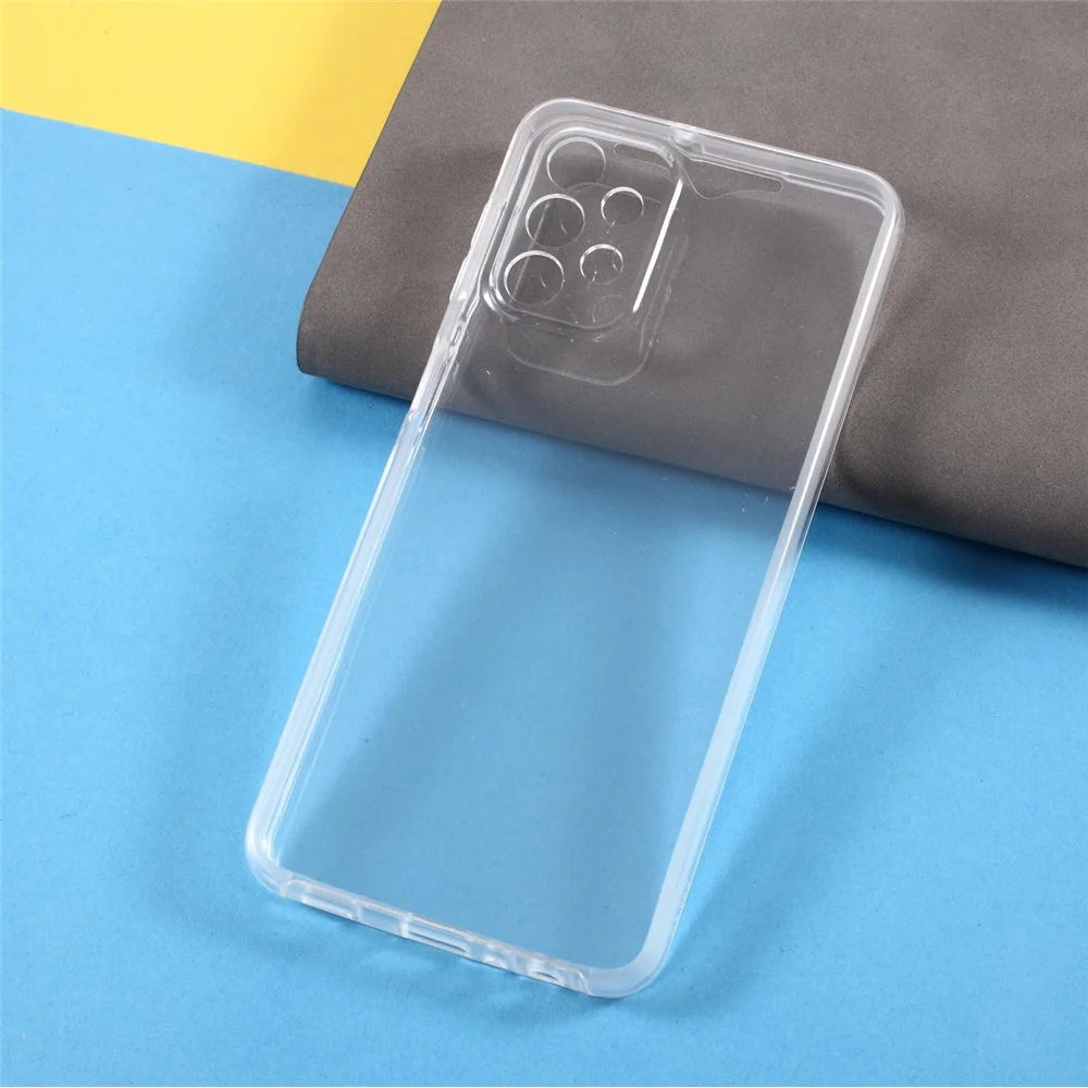 Hybrid PET + TPU + Acrylic Clear Full Protective Cover for Samsung Galaxy A32 5G Case - 4