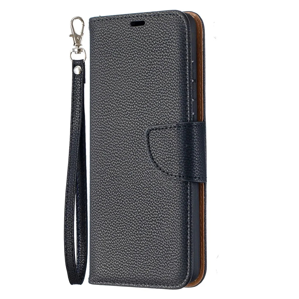 Litchi Surface with Wallet Leather Stand Case for Samsung Galaxy A52 4G/5G / A52s 5G - Black - 2