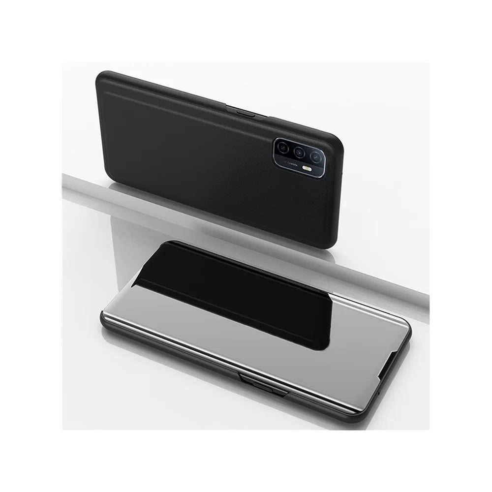 For Samsung Galaxy A32 5G / M32 5G Flip Leather Cover with Stand Full Body Protective Phone Case - Black - 1