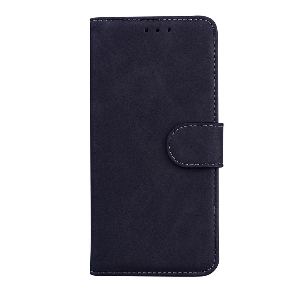 Wallet Design Solid Color Leather Phone Case Stand Cover for Samsung Galaxy A52 4G/5G / A52s 5G - Black - 2