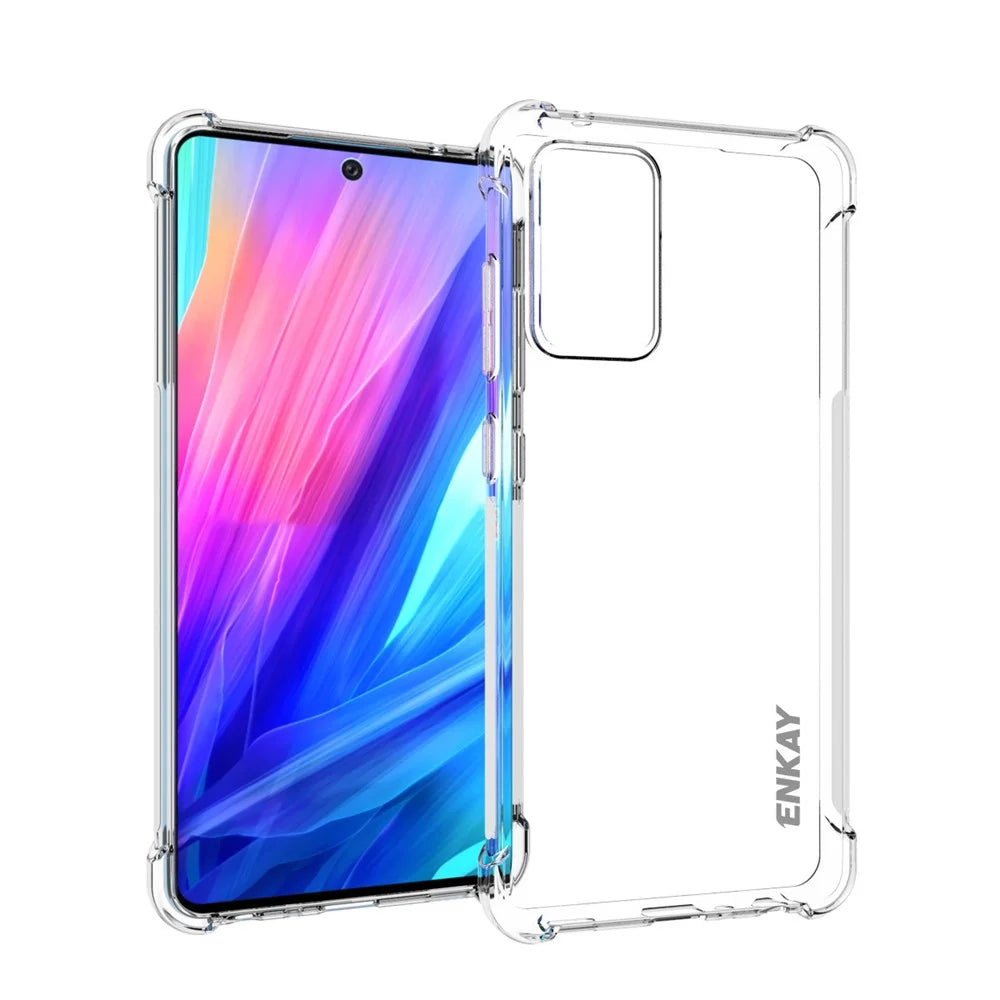 ENKAY HAT PRINCE Anti-slip Design Transparent TPU Case with 0.26mm 9H 2.5D Tempered Glass Screen Film for Samsung Galaxy A52 4G/5G / A52s 5G - 2