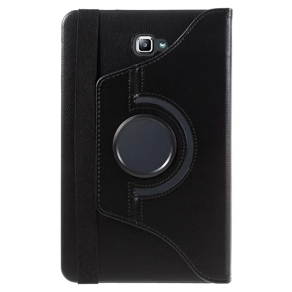 Litchi Texture Rotary Stand Leather Tablet Case for Samsung Galaxy Tab A 10.1 (2016) T580 T585 - Black - 2