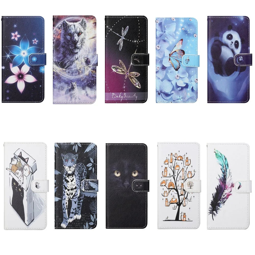 New Pattern Printing Cross Texture Leather Wallet Stand Case for Samsung Galaxy S21 FE - Butterfly and Flower - 7