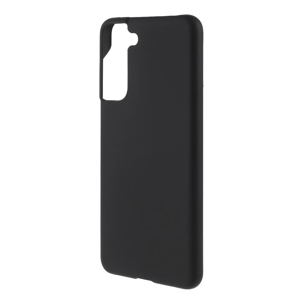 Rubberized Plastic Case Hard Cell Phone Cover for Samsung Galaxy S21 FE - Black - 2