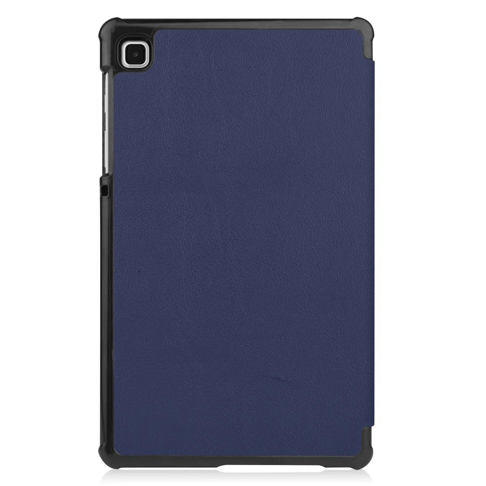 PU Leather Auto Wake/Sleep Stable Tri-fold Stand Stand Case Cover Shell for Samsung Galaxy Tab A7 Lite/T220/T225 - Navy Blue - 7