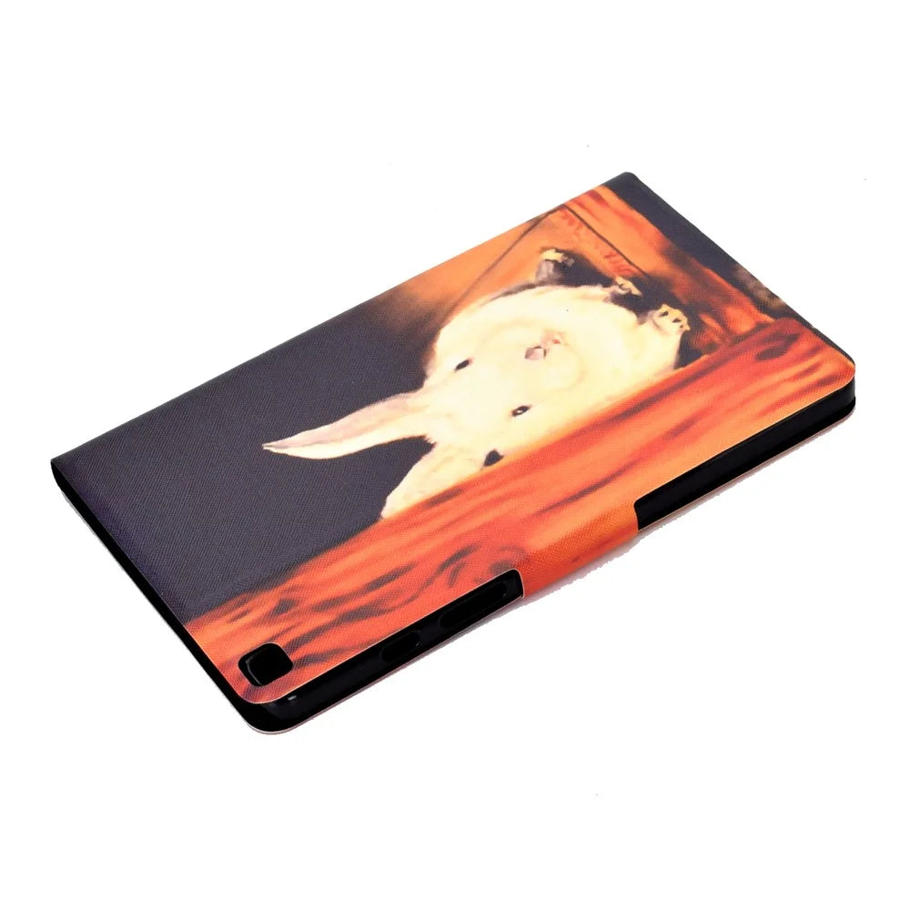Pattern Printing Design Leather Tablet Case for Samsung Galaxy Tab A7 Lite 8.7-inch T220 / T225 - Rabbit - 5