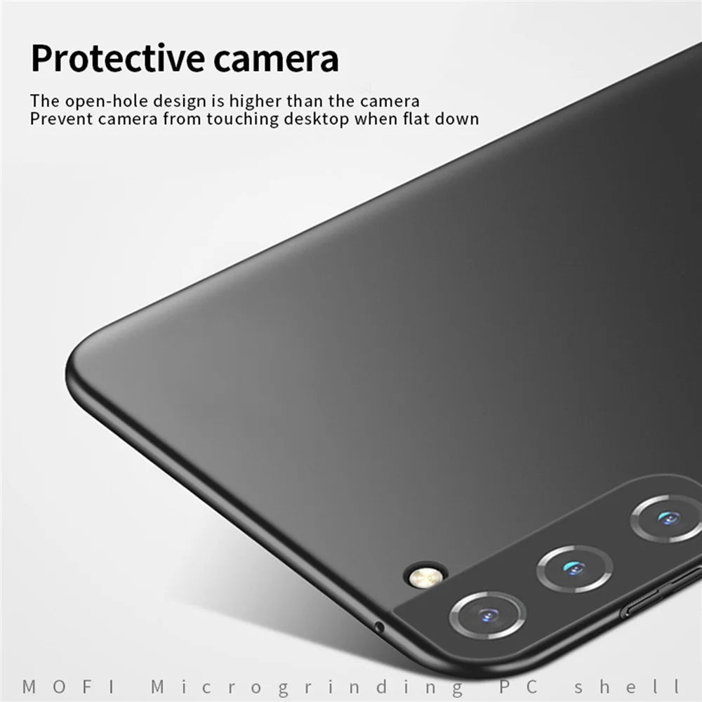 MOFI Shield Light Weight Frosted Finish Surface Hard PC Case for Samsung Galaxy S21 FE - Black - 6